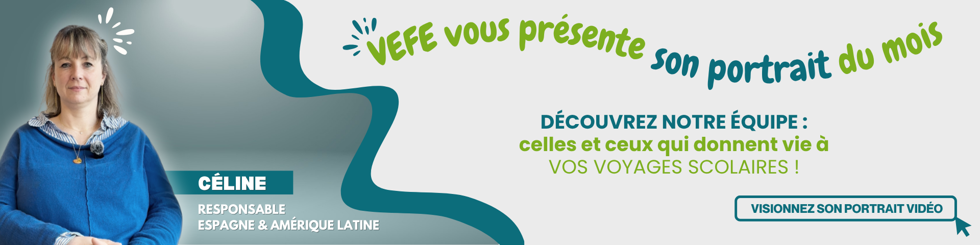Portrait d'équipe VEFE Céline responsable Espagne & Amérique Latine